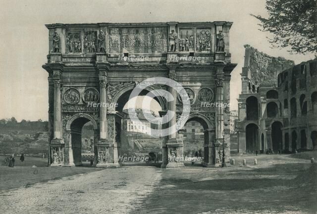 The Arch of Constantine, Rome, Italy, 1927. Artist: Eugen Poppel.