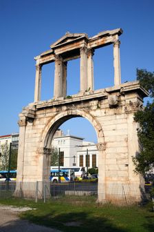 The Arch of Hadrian, Athens, Greece. Creator: Samuel Magal