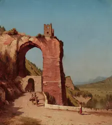 The Arch of Nero, 1871. Creator: Sanford Robinson Gifford