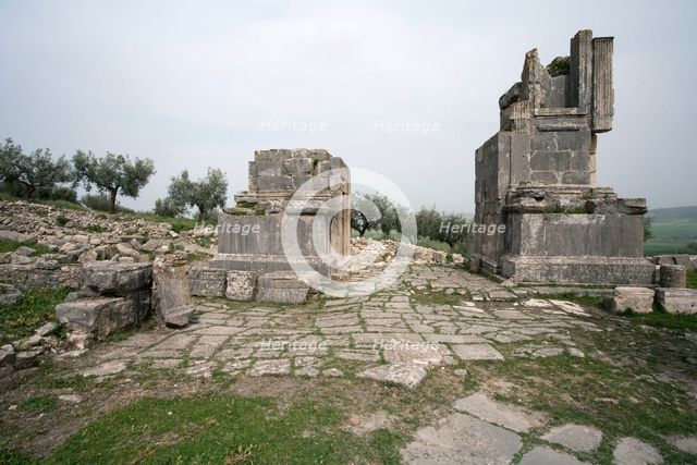 The Arch of Septimius Severus, Dougga (Thugga), Tunisia. Creator: Samuel Magal.
