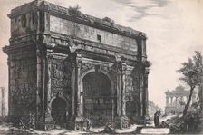 The Arch of Septimus Severus, 1772. Creator: Giovanni Battista Piranesi