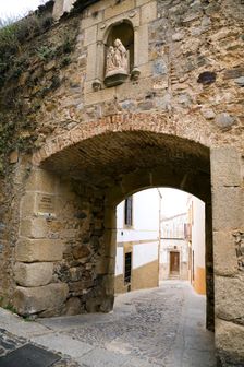 The arch of St Anne, Caceres, Spain, 2007. Creator: Samuel Magal