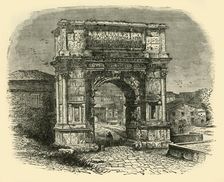 The Arch of Titus, Rome 1890. Creator: Unknown