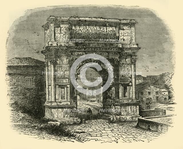 'The Arch of Titus, Rome', 1890.   Creator: Unknown.