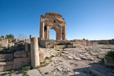 The Arch of Trajan, Mactaris, Tunisia. Creator: Samuel Magal