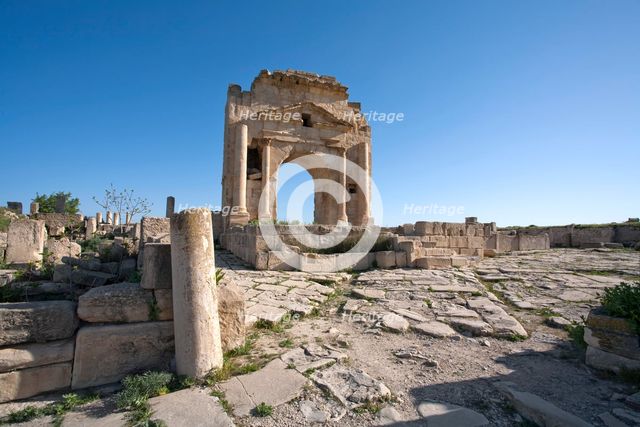 The Arch of Trajan, Mactaris, Tunisia. Creator: Samuel Magal.