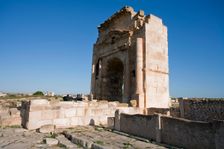 The Arch of Trajan, Mactaris, Tunisia. Creator: Samuel Magal