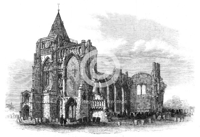 The Archaeological Institute of Great Britain and Ireland: Crowland Abbey, Lincolnshire, 1861. Creator: Unknown.