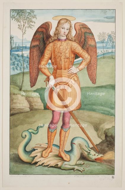The Archangel Michael, 1836. Creator: Franz August Schubert.