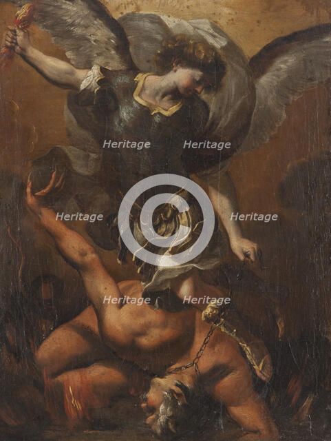 The Archangel Michael Defeating Satan, 17th century. Creator: Unknown.