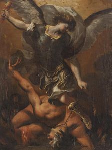 The Archangel Michael Defeating Satan, 17th century. Creator: Unknown