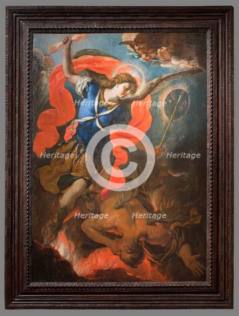 The Archangel Michael Defeating Satan, between 1692 and 1705. Creator: Antonio Palomino.