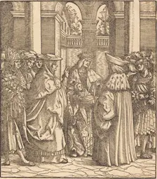 The Archbishop Blessing the Child after the Baptism. Creator: Hans Burgkmair, the Elder