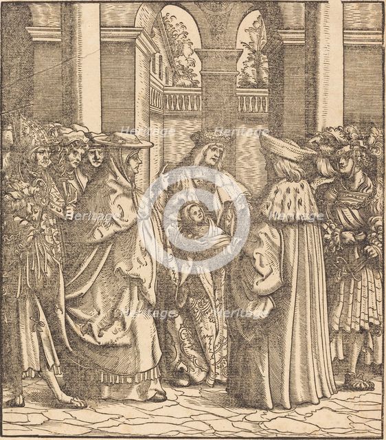 The Archbishop Blessing the Child after the Baptism. Creator: Hans Burgkmair, the Elder.