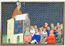 The Archbishop of Canterbury preaching to the English nobility against Richard II, 19th century