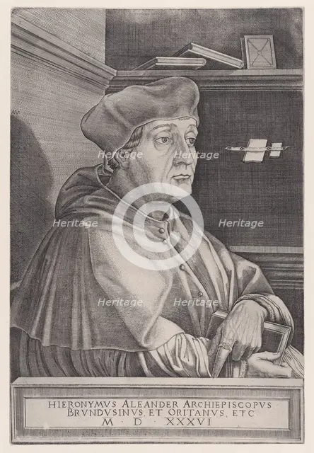 The Archbishop of Brindisi, dated 1536. Creator: Agostino Veneziano.
