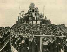 The Archbishop of York visits British sailors of the Royal Navy, First World War, 1914, (c1920). Creator: Unknown