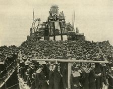 The Archbishop of York visits British sailors of the Royal Navy, First World War, 1914, (c1920). Creator: Unknown