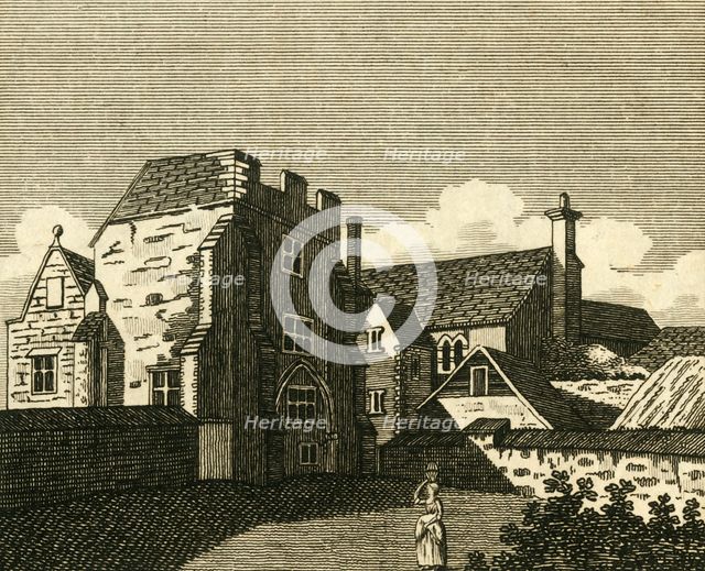'The Archbishop's Palace Great Hall, at Canterbury', c1786.  Creator: Unknown.