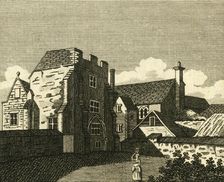 The Archbishop's Palace Great Hall, at Canterbury c1786. Creator: Unknown