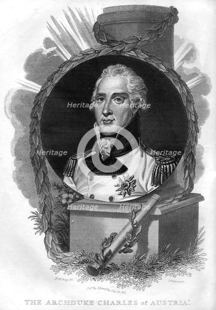 The Archduke Charles of Austria (1771-1847), 1816.Artist: T Wallis