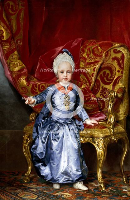 The Archduke Francis of Austria as a child, 1770. Creator: Anton Raphael Mengs.