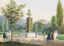 The Archduke Rudolf, Cardinal Archbishop of Olmütz monument in Ischl. Creator: Hafner, Josef (1799-1891)