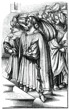 The archdukes and high barons of Germany at the coronation of the Emperor Maximilian, 16th century