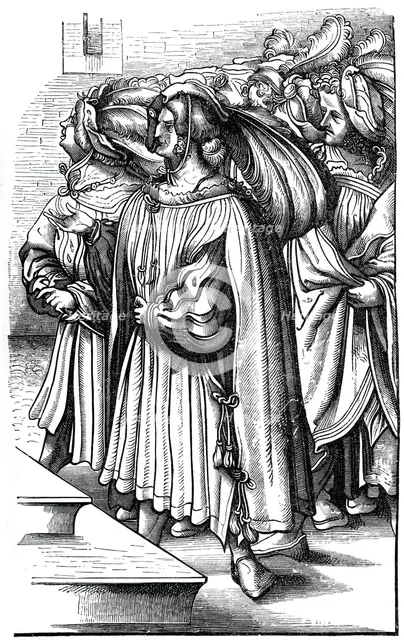 The archdukes and high barons of Germany at the coronation of the Emperor Maximilian, 16th century, Artist: Unknown