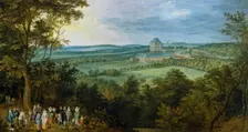 The Archdukes hunting in Mariemont, c1611. Creator: Jan Brueghel the Elder