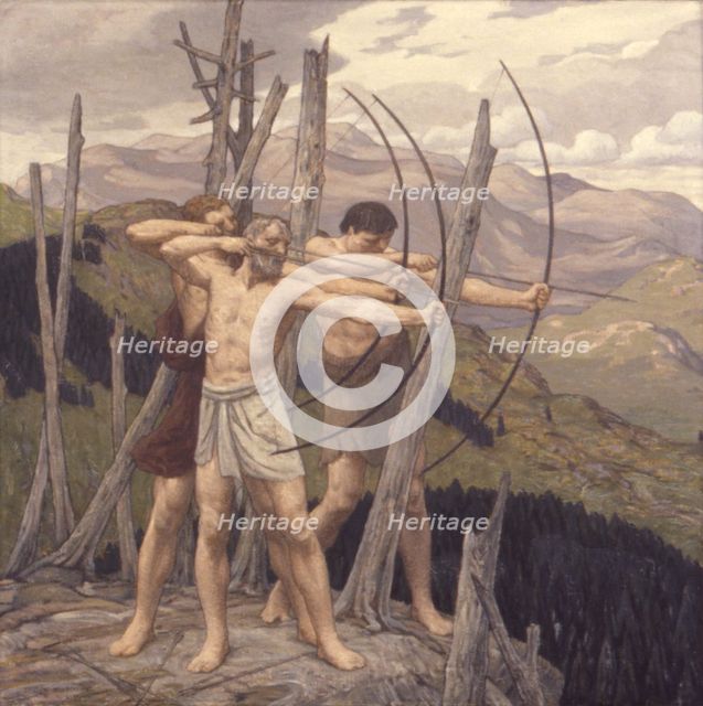 The Archers, 1917. Creator: Bryson Burroughs.