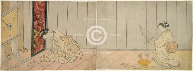 The Archery Gallery, 1765. Creator: Suzuki Harunobu.
