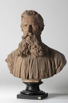 The architect Heinrich Freiherr von Ferstel, 1877. Creator: Viktor Oskar Tilgner