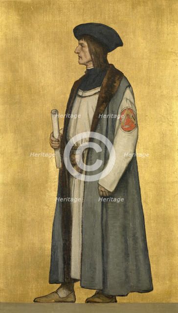 The Architect Jan van Oudenaerde, 1889. Creator: Albrecht De Vriendt.