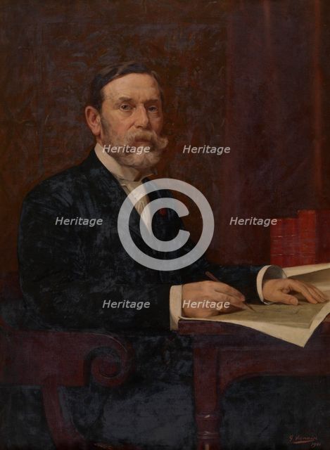 The Architect Leonard Blomme, 1901. Creator: Gustave Vanaise.