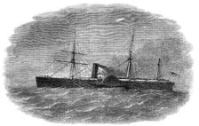 "The Arctic" Steam-Ship, 1854. Creator: Unknown