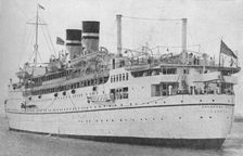 The Arandora Star at the start of a peace time voyage c1938 (1940)