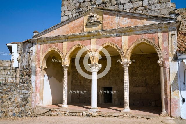 The Arab fortress (alcazaba) at Merida, Spain, 2007. Creator: Samuel Magal.