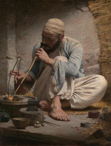 The Arab Jeweler, ca. 1882. Creator: Charles Sprague Pearce
