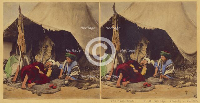 The Arab Tent., 1857-1859. Creator: William Morris Grundy.