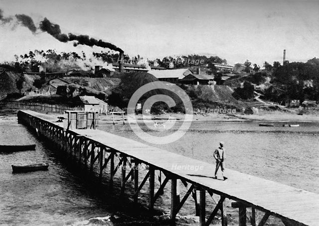 'The Arauco District To-Day, Wharf at Lota', 1911. Artist: Unknown.