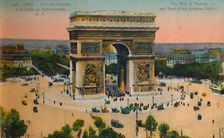 The Arc de Triomphe and Tomb of the Unknown Soldier, Paris, c1920