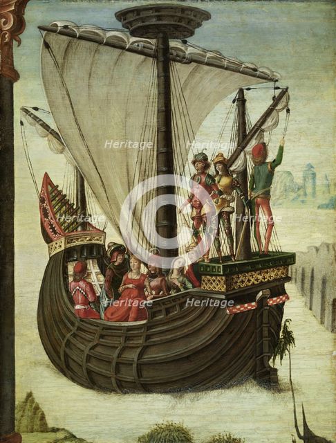 The Argonauts Leaving Colchis, 1480. Creator: Ercole de' Roberti.
