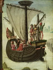 The Argonauts Leaving Colchis, 1480. Creator: Ercole de Roberti