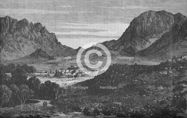 The Argandab Valley, Showing on the right the Hills of the Baba Wali Pass', c1880. Artist: Unknown.