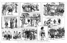 The Argyll and Sutherland Highlanders at Ceylon, 1835 1886. Creator: H Hammal