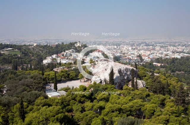 The Areopagus (Mars Hill), Athens, Greece. Creator: Samuel Magal.