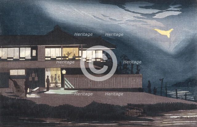 The Ariakero in Imado, 1879. Creator: Kobayashi Kiyochika.