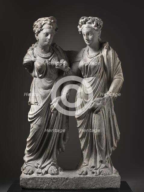 The Aristocratic Women, Illustration of the tale of 'The Necklace of Thread'..., 2nd century. Creator: Unknown.