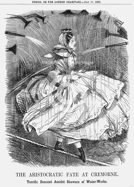 'The Aristocratic Fate at Cremorne', 1858. Creator: Unknown.